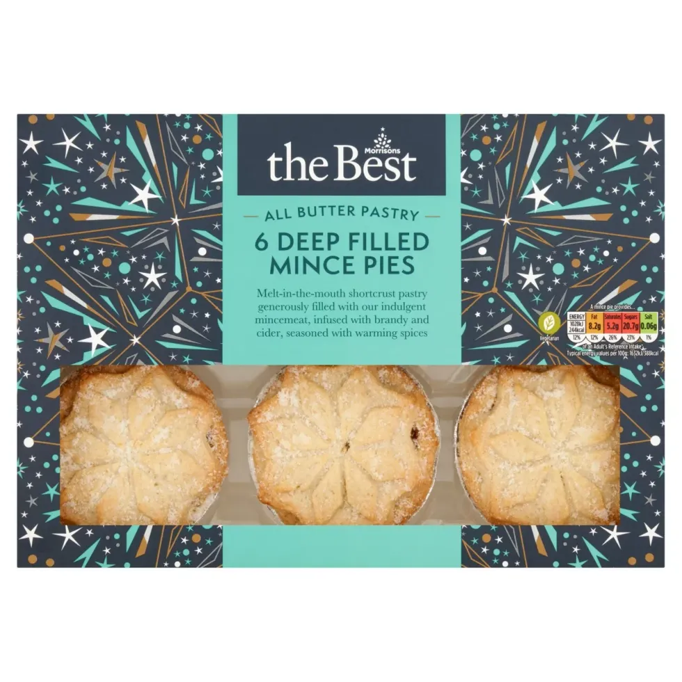 Morrisons the Best 6 Deep Filled Mince Pies