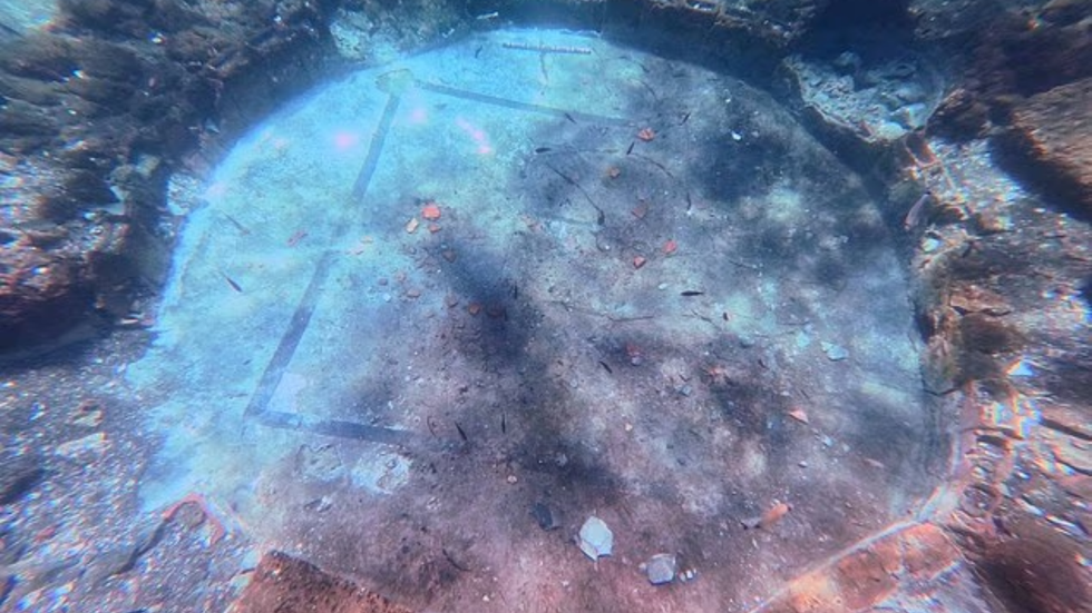 Mosaic flooring of Cicero's bathhouse