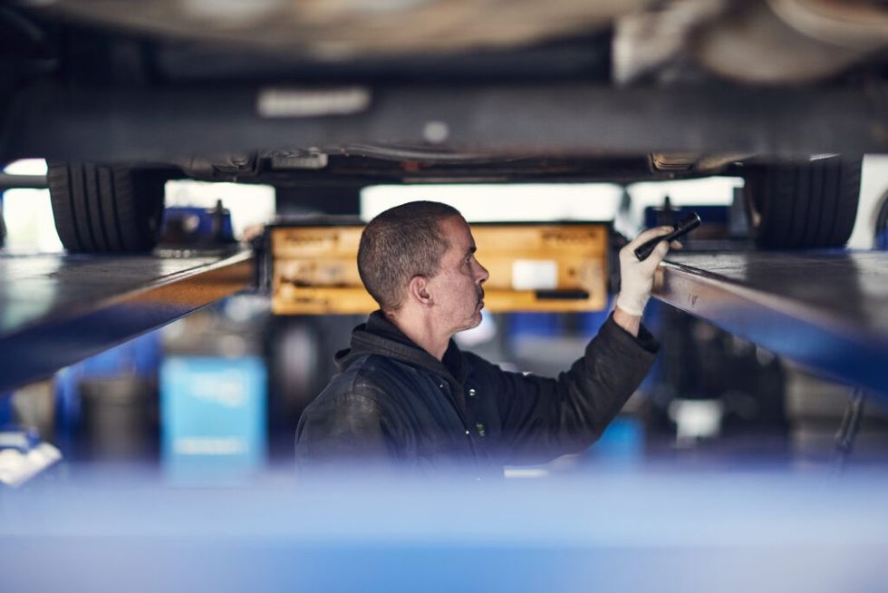 MOT test of vehicle