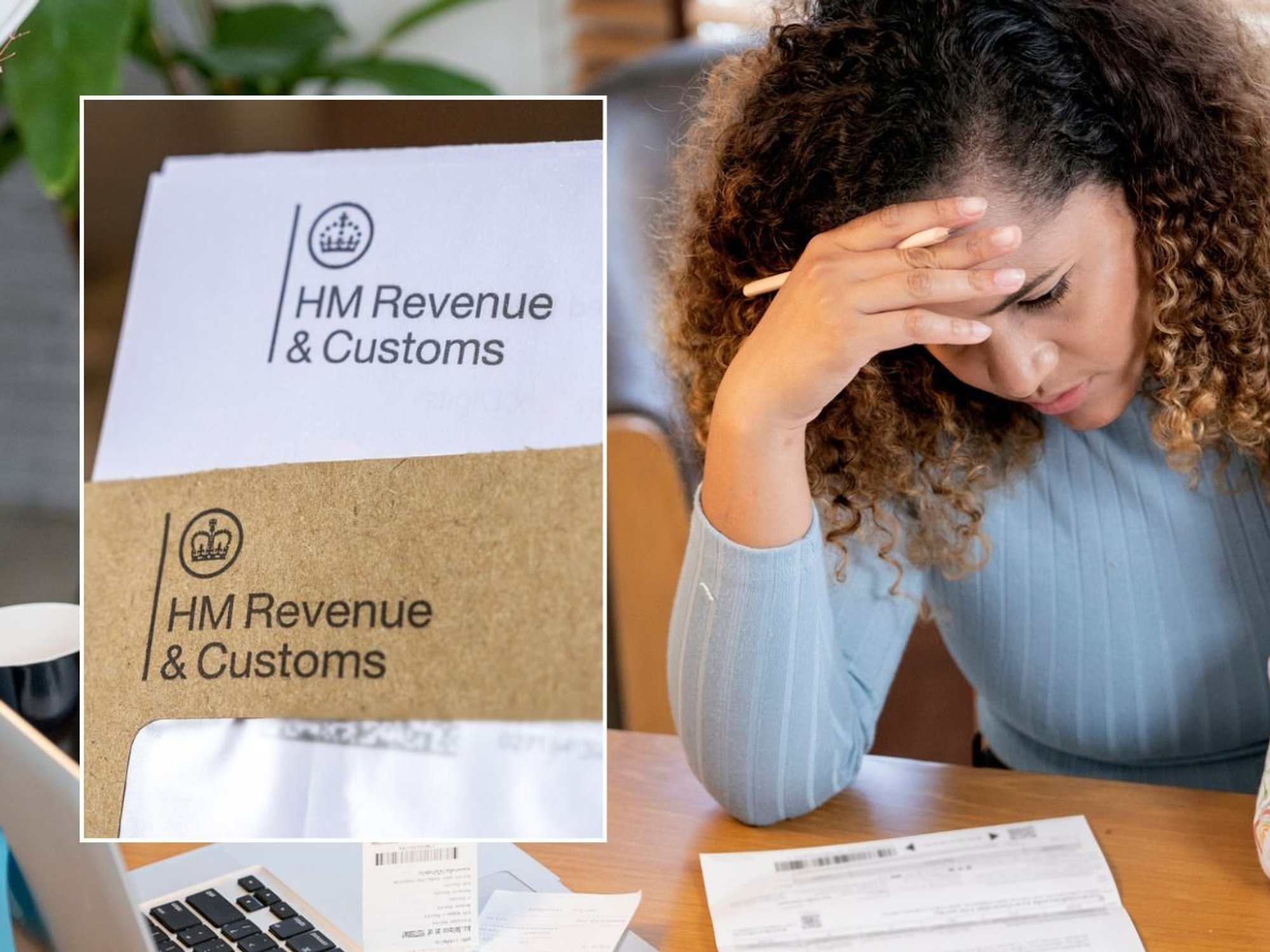 Mother going over finances and HMRC letter