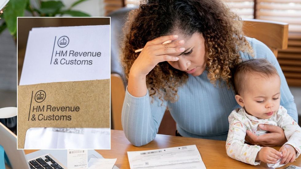 Mother going over finances and HMRC letter