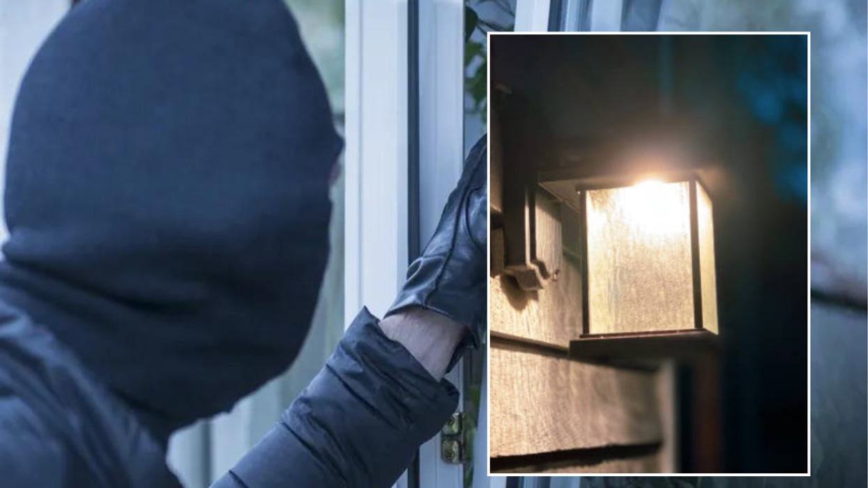 motion sensor lights AND BURGLAR