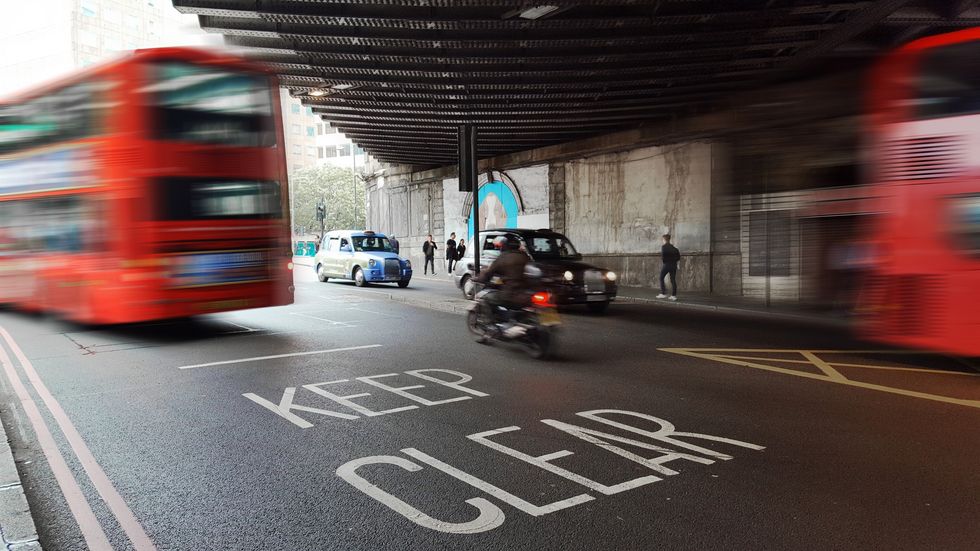 Motorbike on UK roads