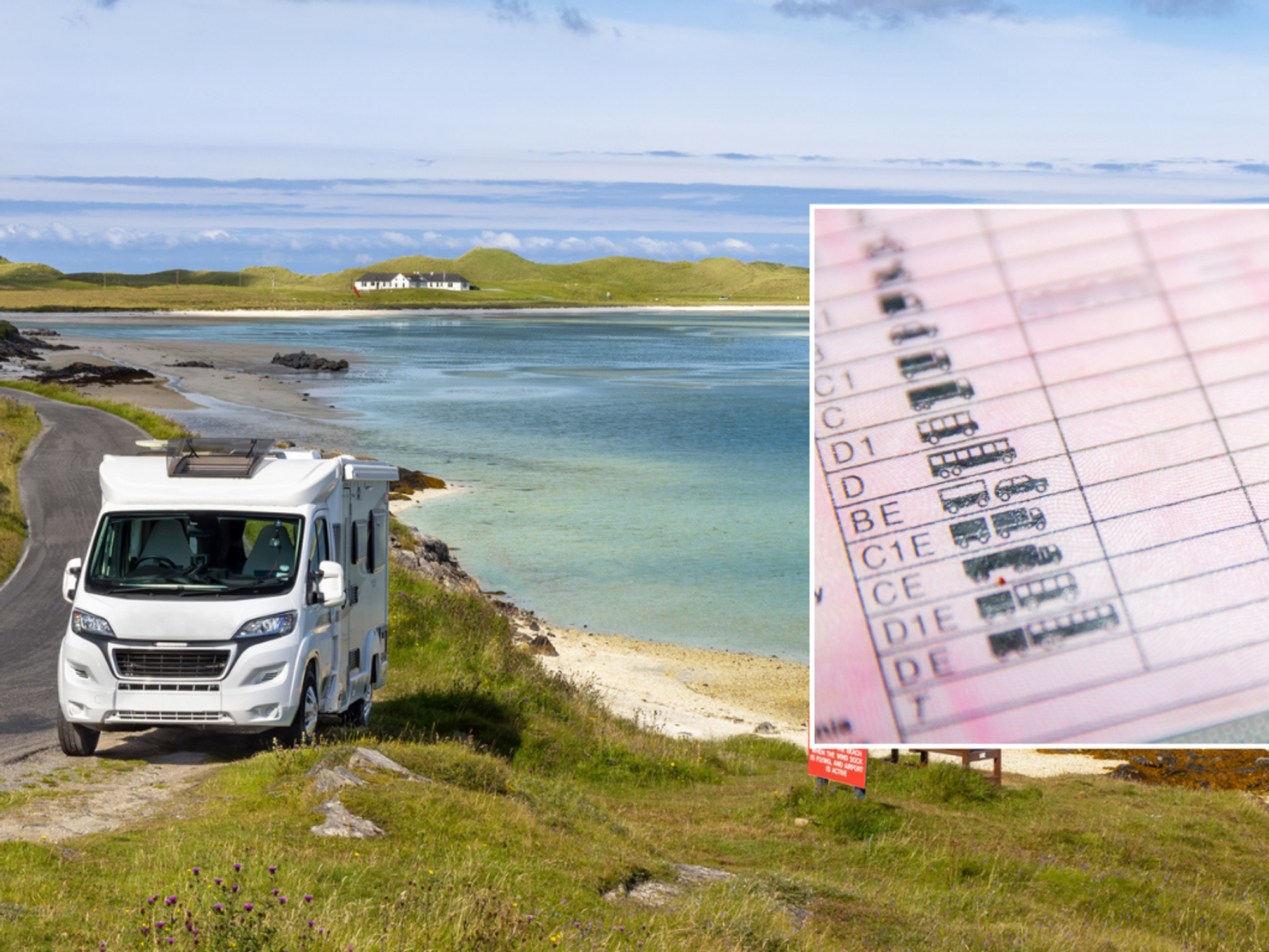 Motorhome and driving licence