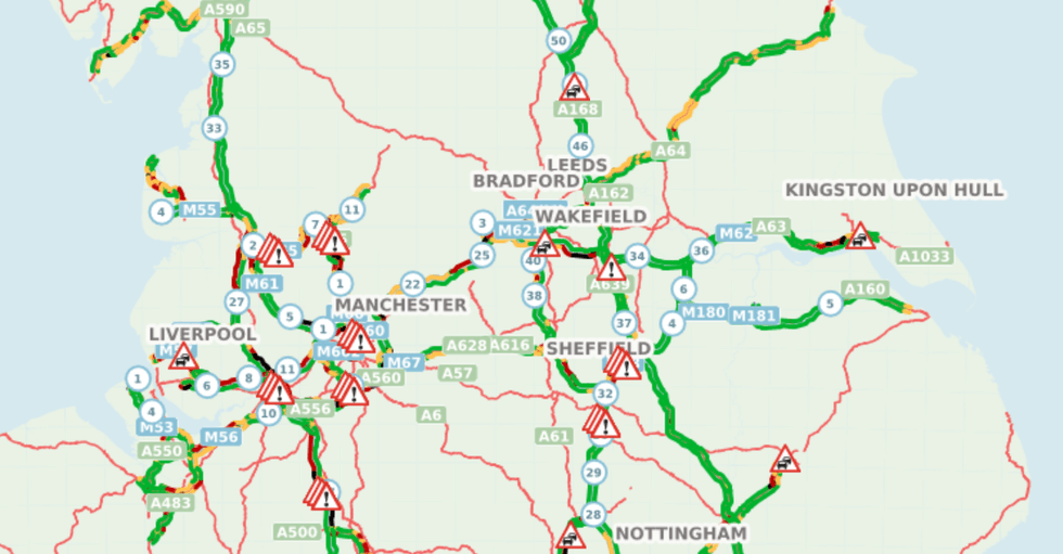 Motorists are being advised to consider their travel plans this morning