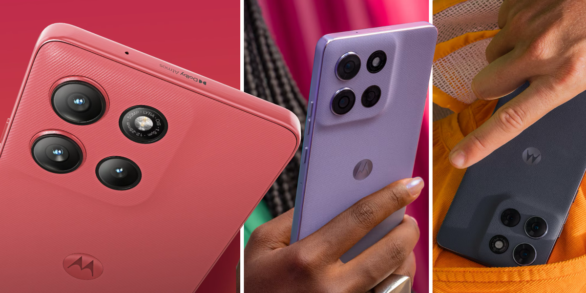 NextImg:Motorola launches trio of Android phones starting from £199 with 50MP cameras, water resistance, and 5G