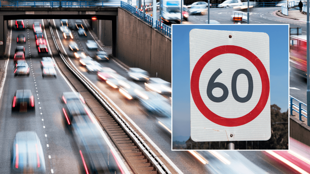 Motorway and 60mph sign