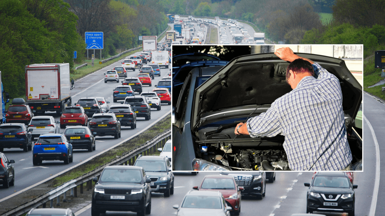 Motorway and car breakdown