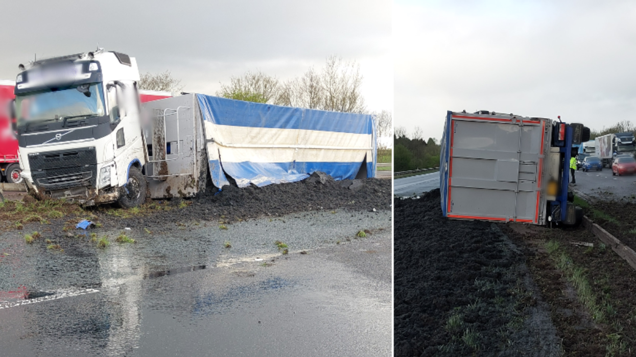 Motorway crash on the M6