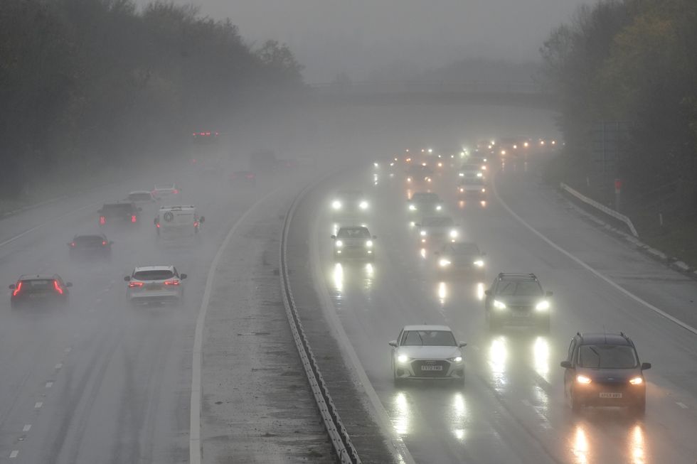 Motorway in bad weather