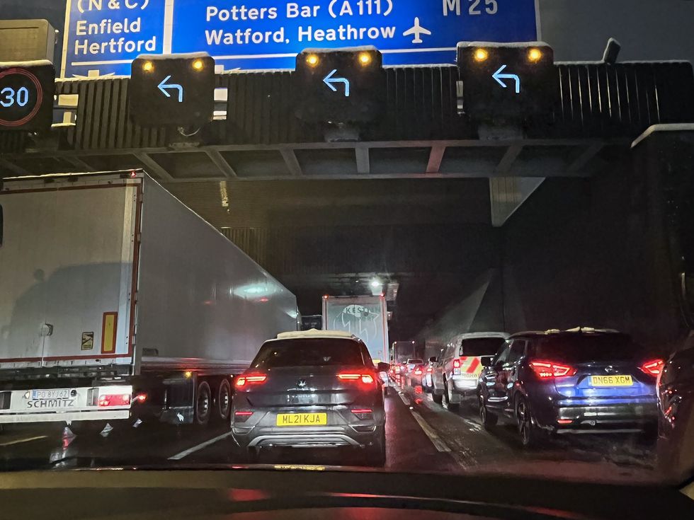 Motorways are experiencing heavy delays.