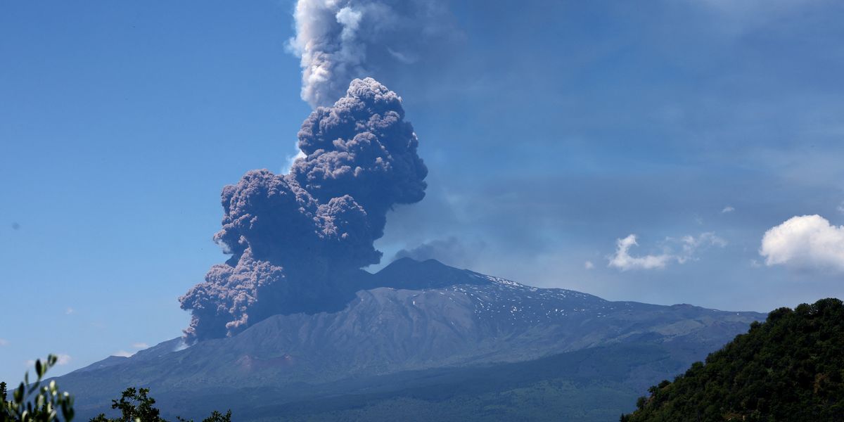 NextImg:Mount Etna erupts: Terrified tourists run for their lives as volcano smoke billows from volcano