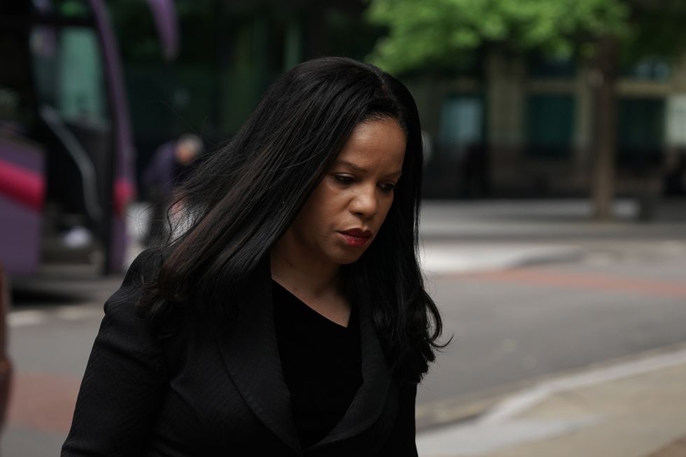 MP Claudia Webbe arrives at Southwark Crown Court, south London, where she is appealing against her conviction on one count of harassment.