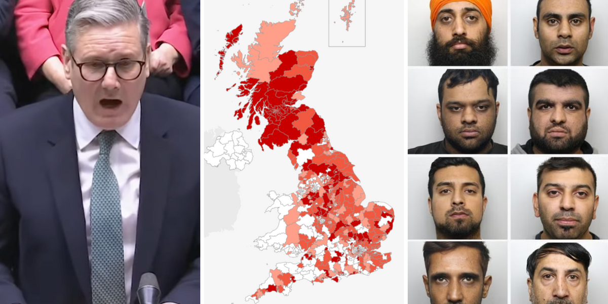 NextImg:MAPPED: The overwhelming number of Labour areas rocked by grooming gangs REVEALED as party rejects inquiry