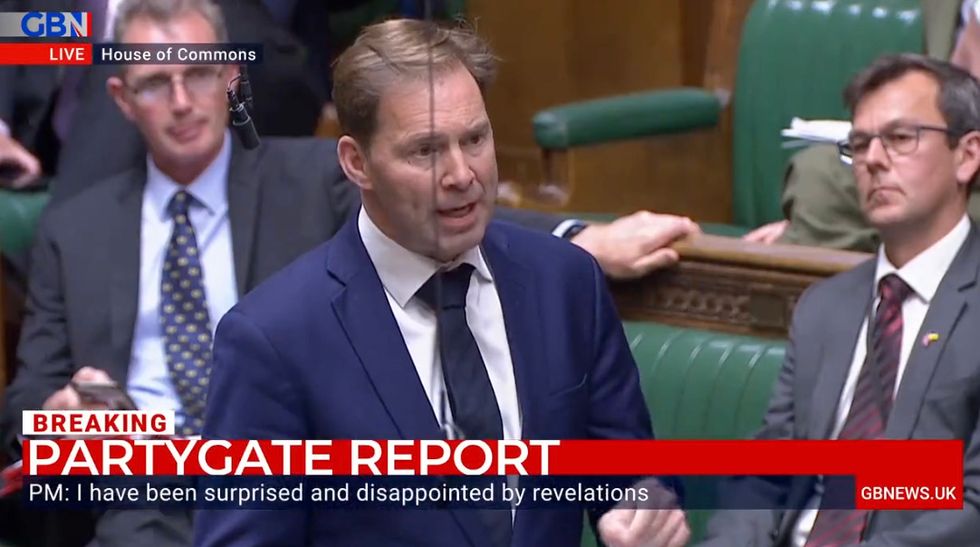 Mr Ellwood addressed the Prime Minister and members of the Conservative party during PMQs