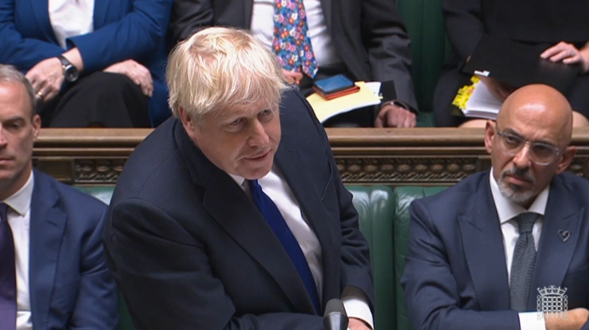 Mr Johnson in PMQs on Wednesday