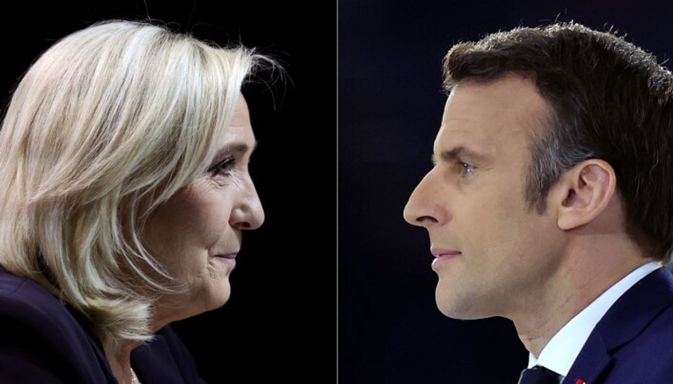 Mr Macron faces Marine Le Pen in a French Presidential election run-off vote