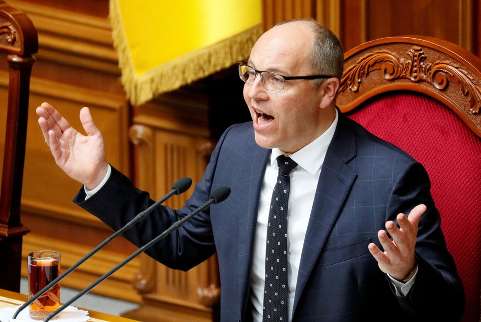 Mr Parubiy was gunned down in Lviv