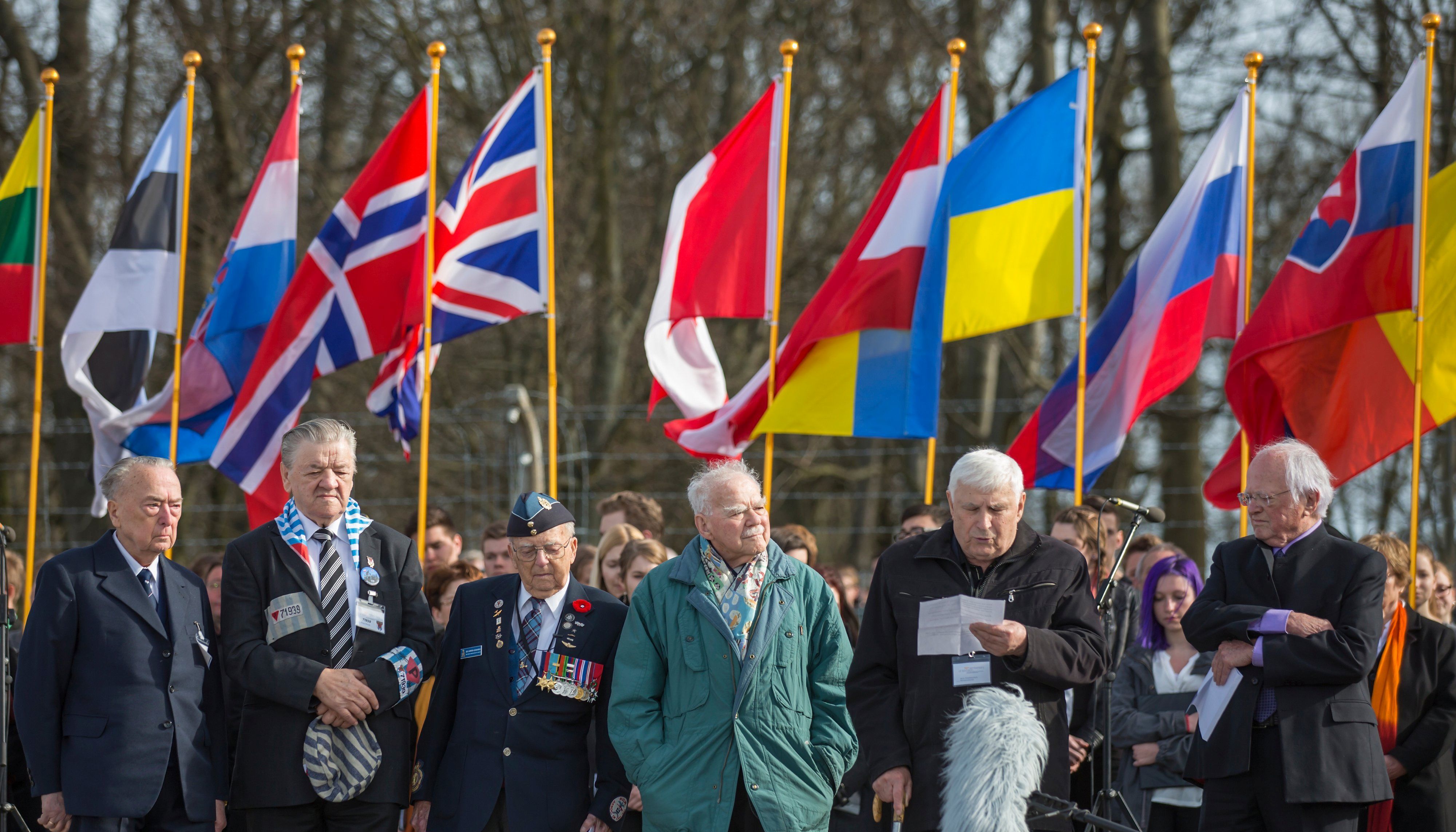 Mr Romantschenko speaking during an anniversary of the liveration of Buchewald in 2012