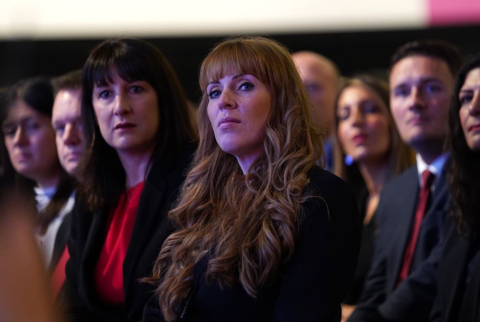 Ms Rayner has written to the Greater London Authority’s monitoring officer, Emma Strain, to request that she refer Ms Arcuri’s remarks to the IOPC. Shadow chancellor of the exchequer Rachel Reeves (left) and deputy leader Angela Rayner (centre). Picture date: Wednesday September 29, 2021.