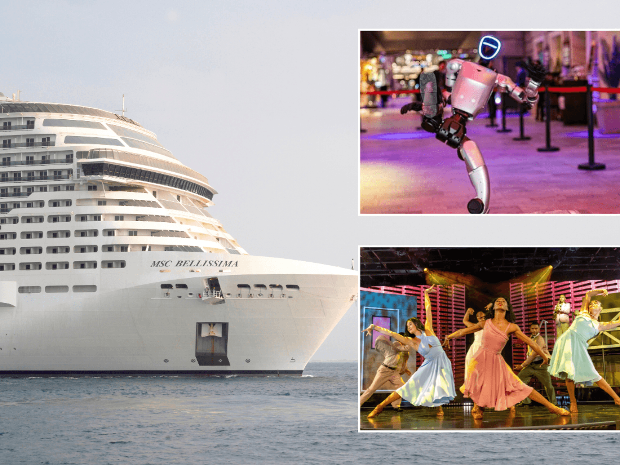 MSC Bellissima / Robots on ships / Dirty Dancing show