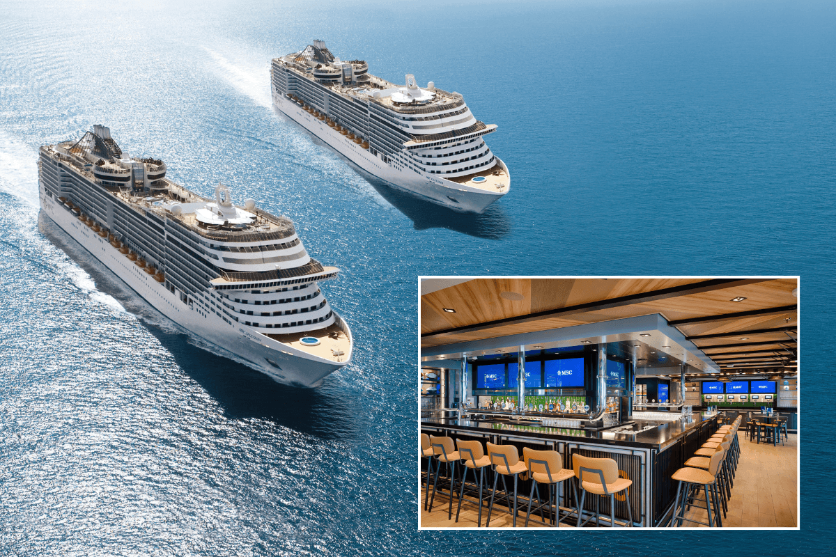 MSC ships / MSC ship sport bar