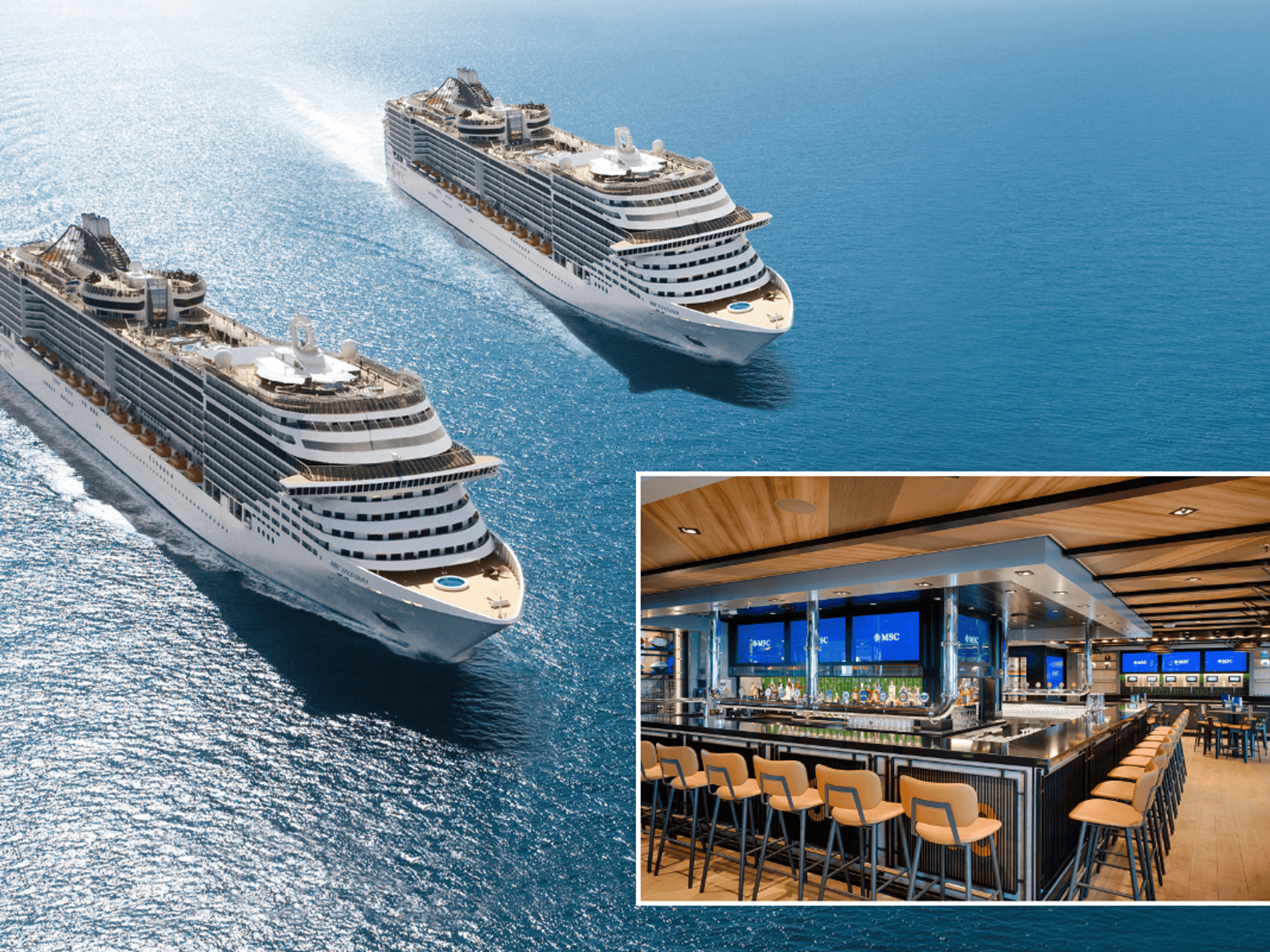 MSC ships / MSC ship sport bar