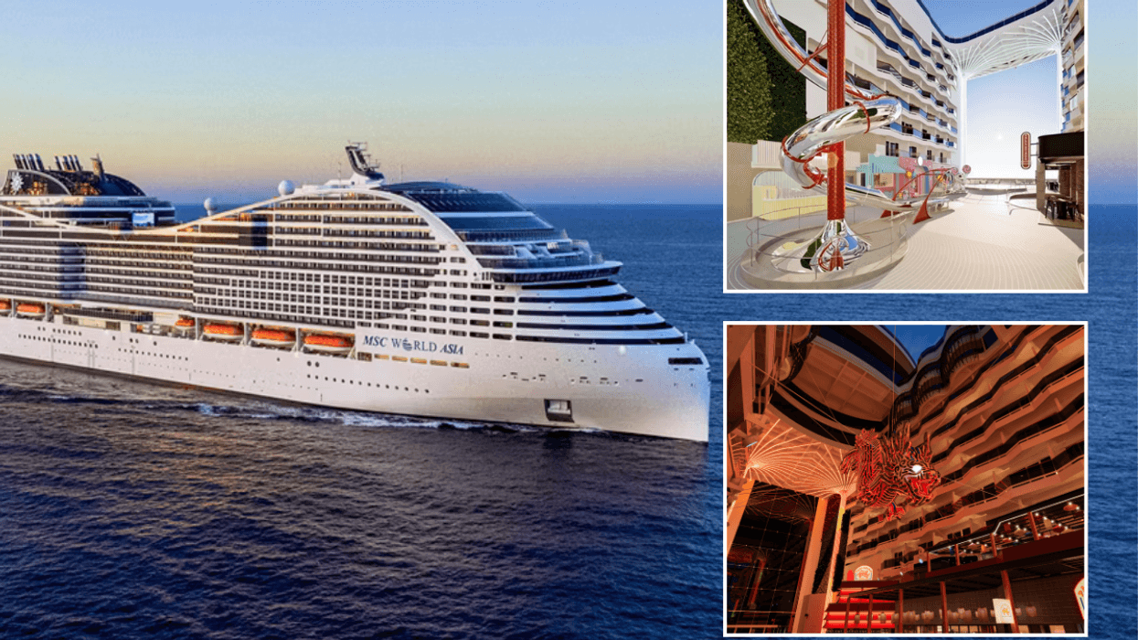 MSC World Asia / MSC slide / sculpture