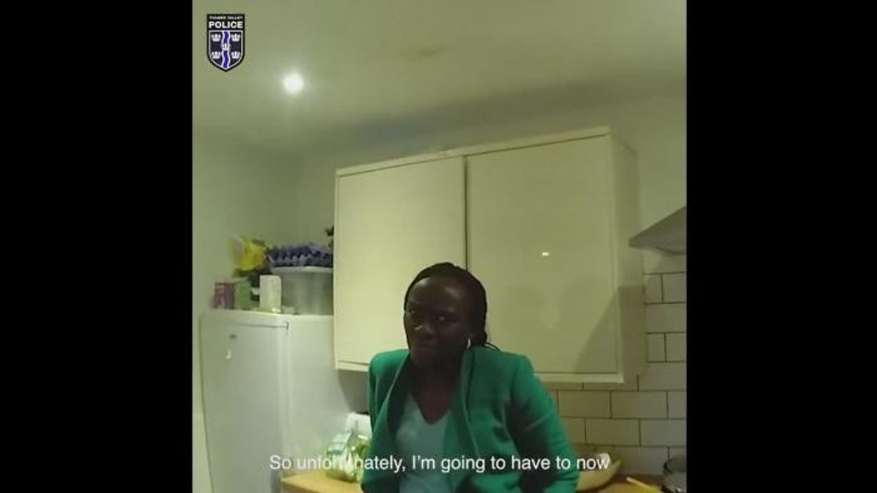 Moment smug UN judge boasts 'I have immunity' when being arrested in UK for 'forcing young woman to work as her slave'