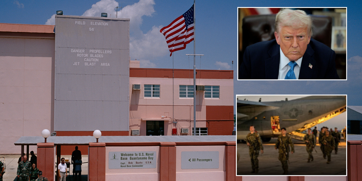 NextImg:Migrants flown to Guantanamo Bay amid Donald Trump crackdown on deportations