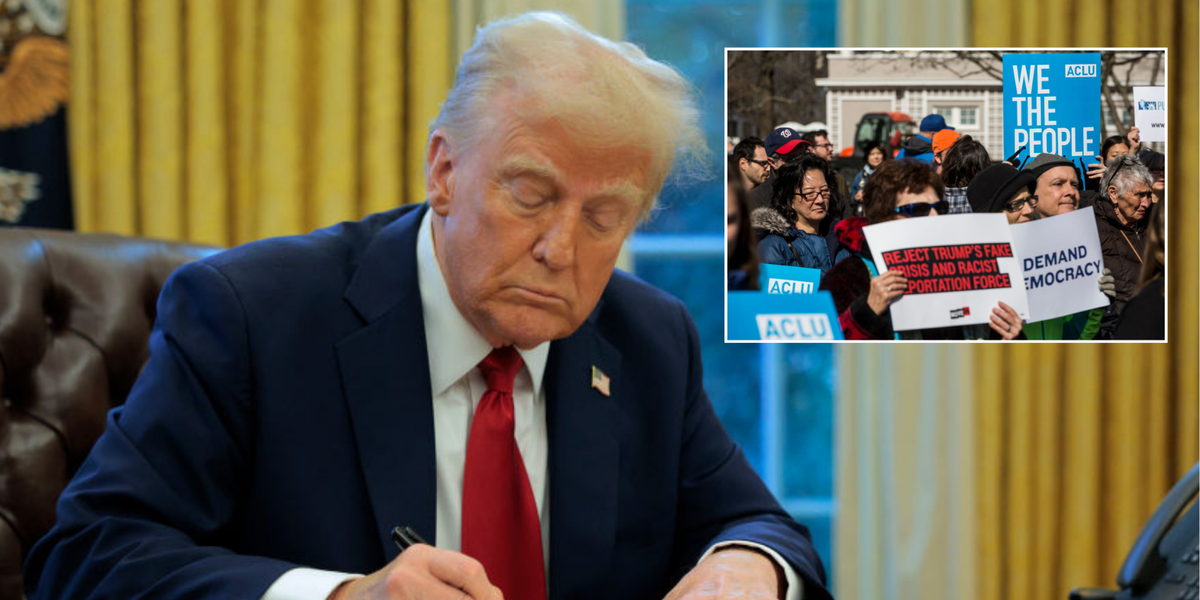 NextImg:Donald Trump sued by left-wing activist group over border crackdown as they accuse President of 'power grab'