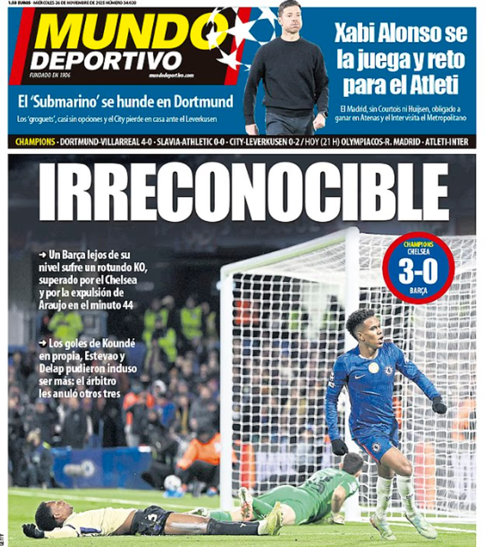 Mundo Deportivo front page