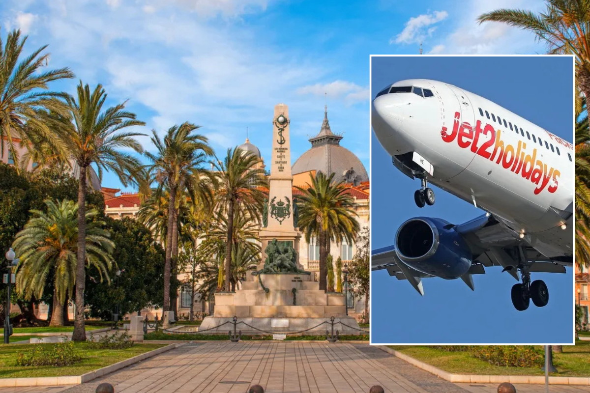 Murcia Spain / Jet2 plane