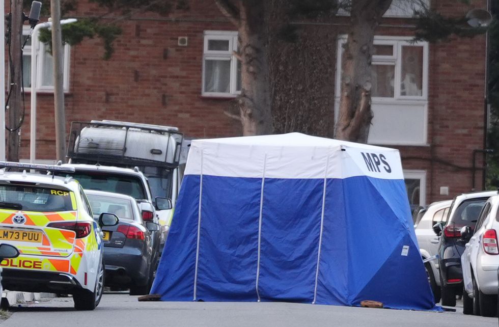 Murder scene Uxbridge