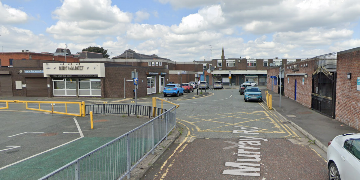 NextImg:Police swarm to scene and cordon off Bury Market as three people 'stabbed'