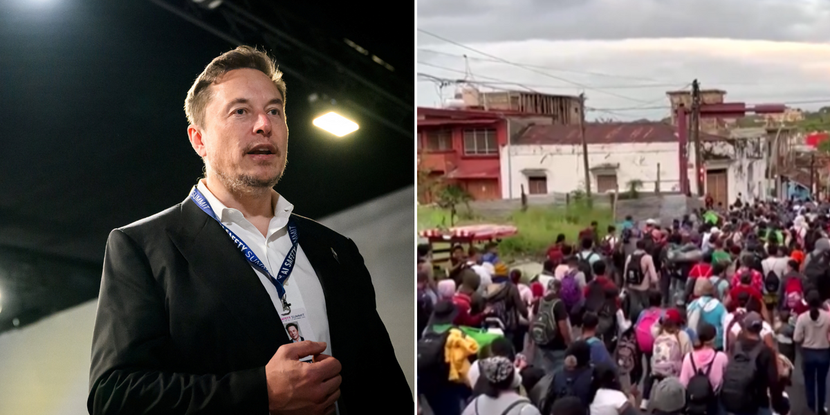 NextImg:Elon Musk blasts 'staggering' scale of illegal immigration after seeing astonishing footage