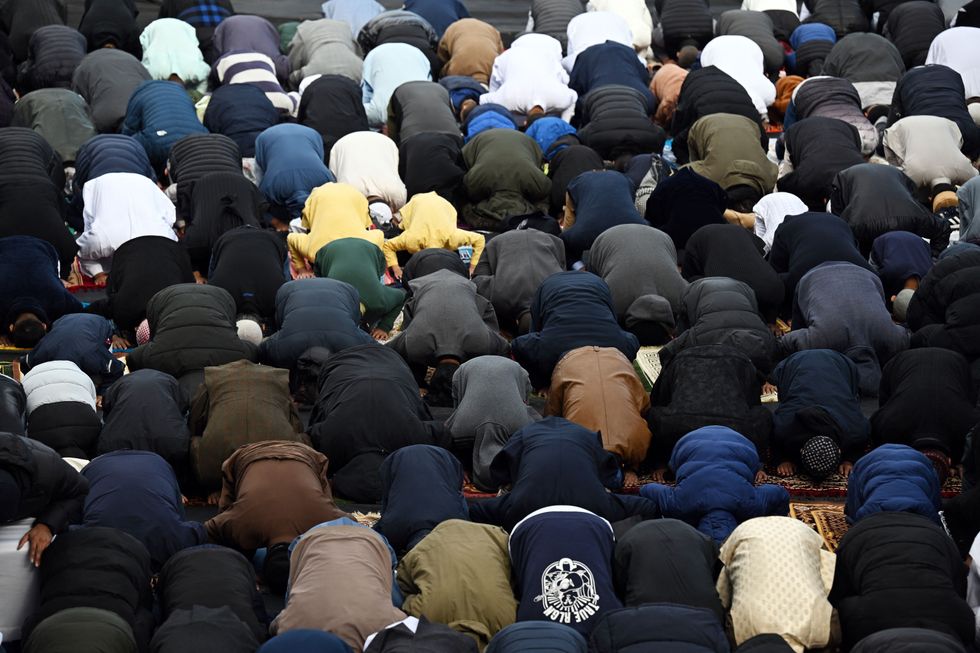 Muslim worshippers
