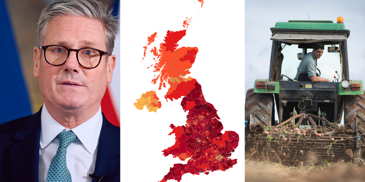 NextImg:MAPPED: Starmer in crisis as MOST farms found in areas with highest number of election petition signatures