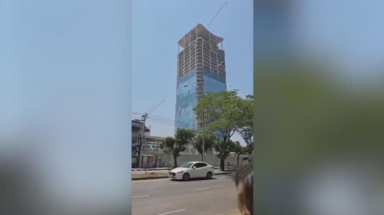 Bangkok earthquake: Watch horrifying moment 7.7 magnitude tremor reduces tower to rubble