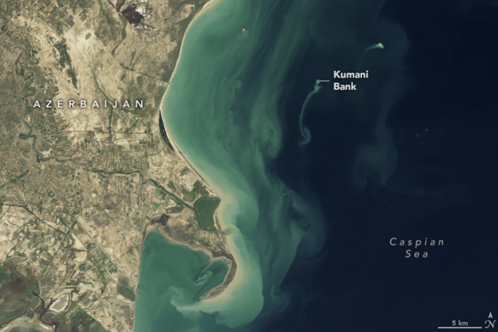 Mysterious "ghost island" off Azerbaijan's coast