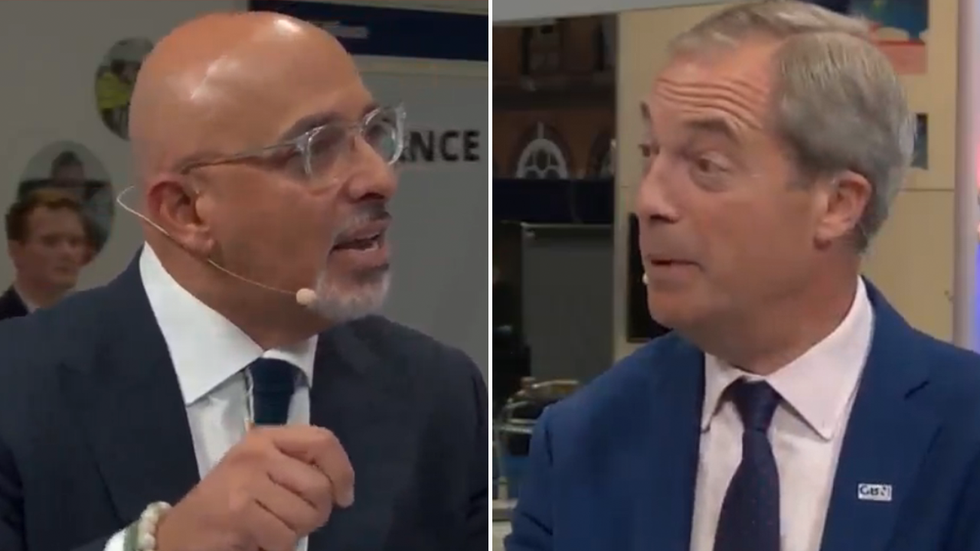 Nadhim Zahawi and Nigel Farage