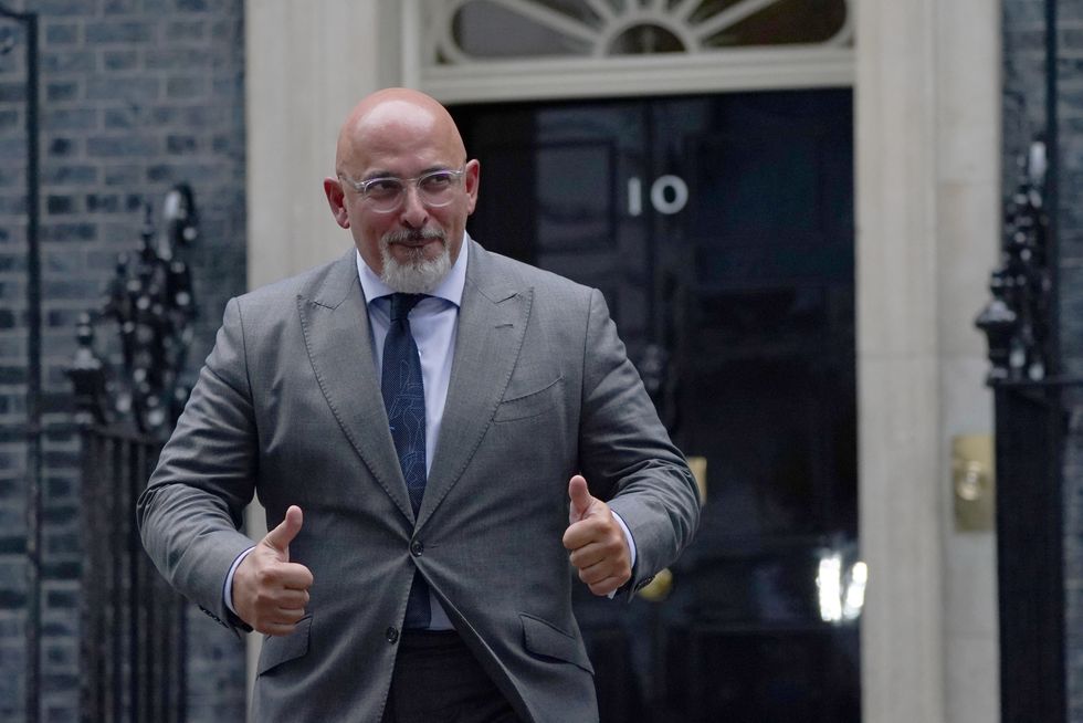 Nadhim Zahawi leaving 10 Downing Street, London, after being named as the new Education Secretary.