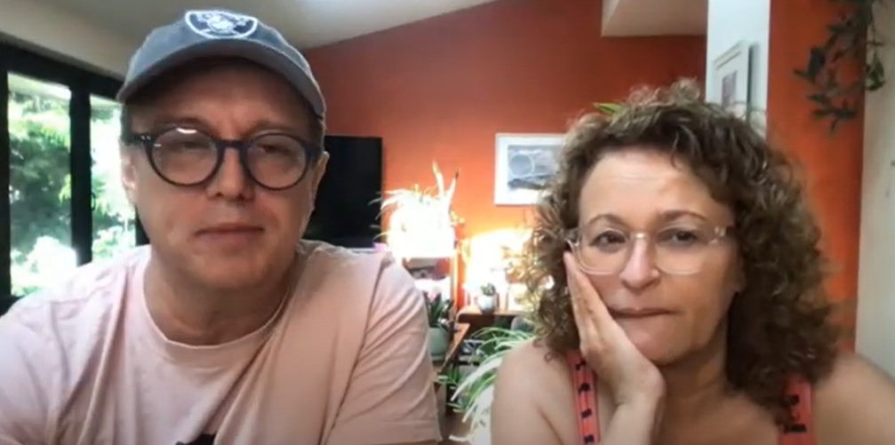 Nadia Sawalha and husband Mark Adderley