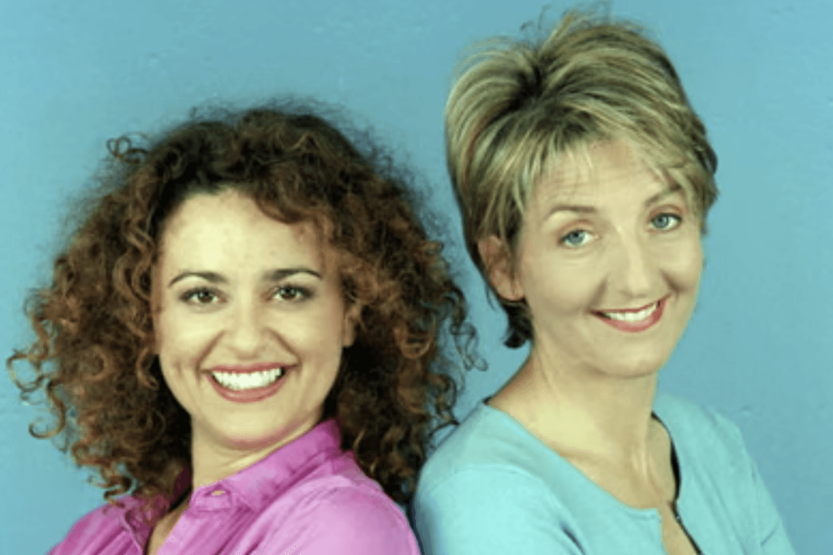 Nadia Sawalha and Kaye Adams