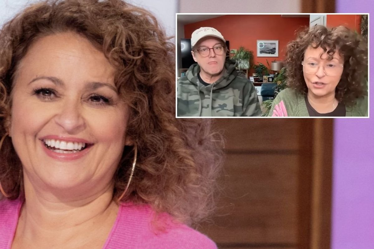 Nadia Sawalha and Mark Adderly
