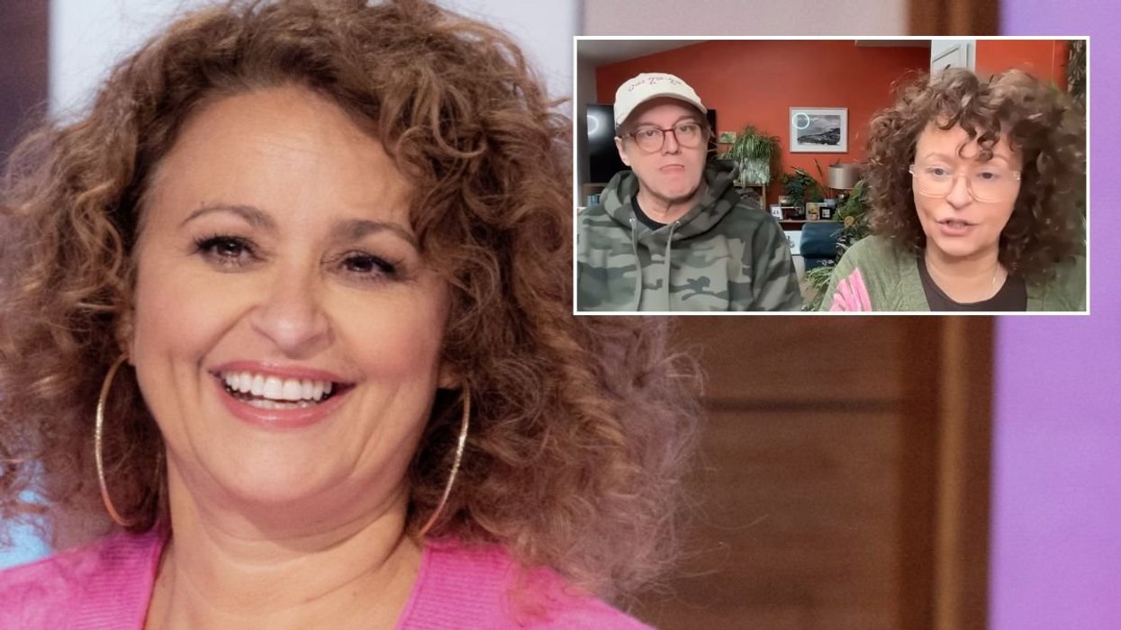 Nadia Sawalha and Mark Adderly
