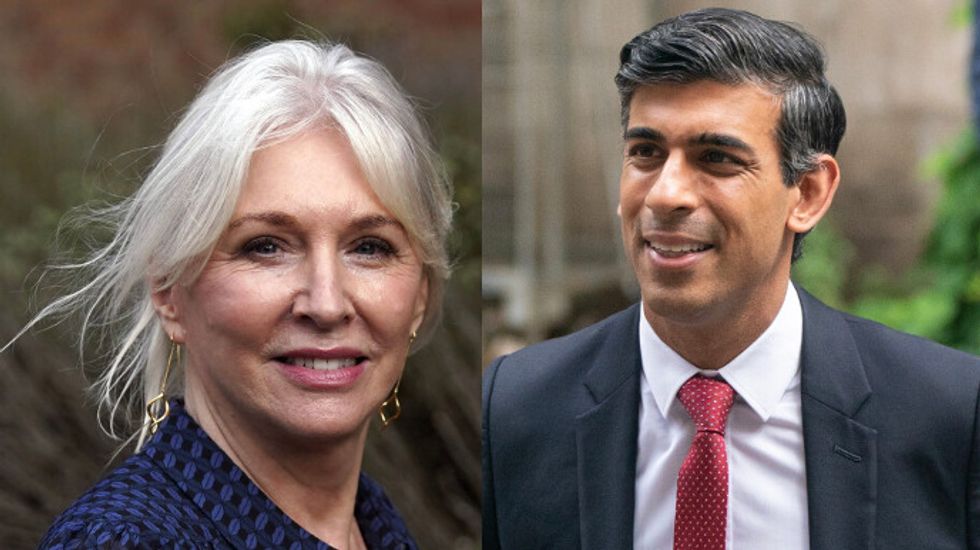 Nadine Dorries and Rishi Sunak