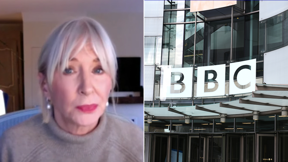 Nadine Dorries and the BBC building