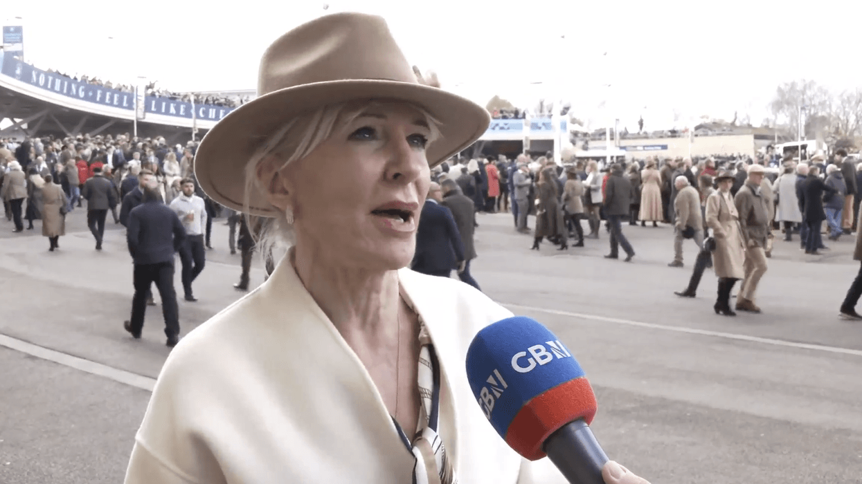 Nadine Dorries at Cheltenham's Ladies Day