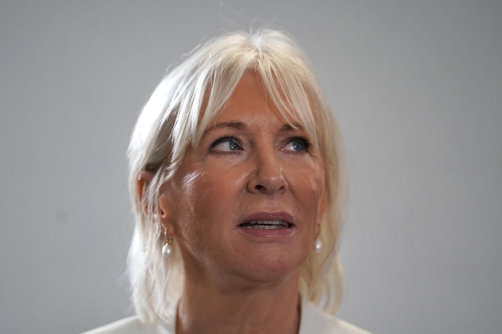 Nadine Dorries at the launch of Liz Truss's campaign to be Conservative Party leader and Prime Minister, at King's Buildings, Smith Square, London. Picture date: Thursday July 14, 2022.